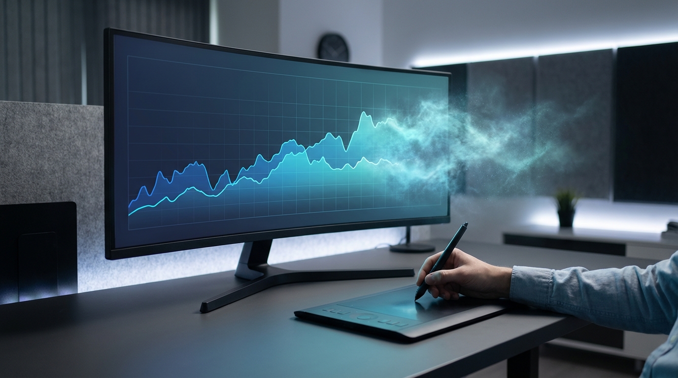 Bad data creates a fog that makes planning impossible. Supply chain forecasting fog illustration